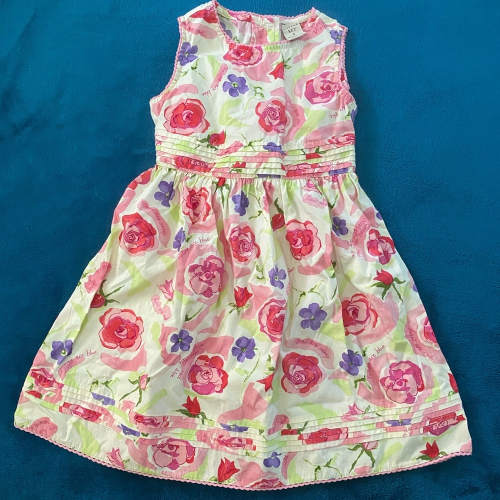 Girl’s Copper Key floral cotton dress sz 5